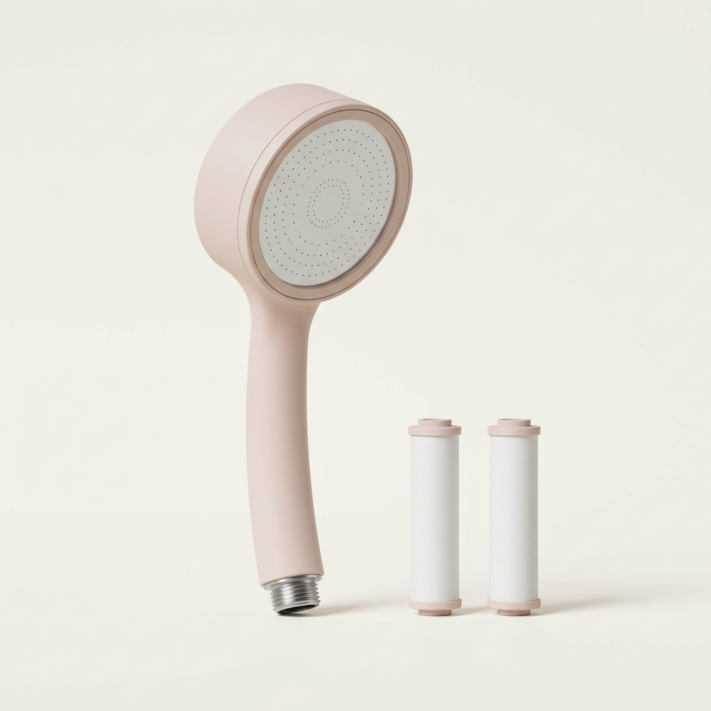 Aqua Blossom Blush Set — Shower Head + 2 Cartridges