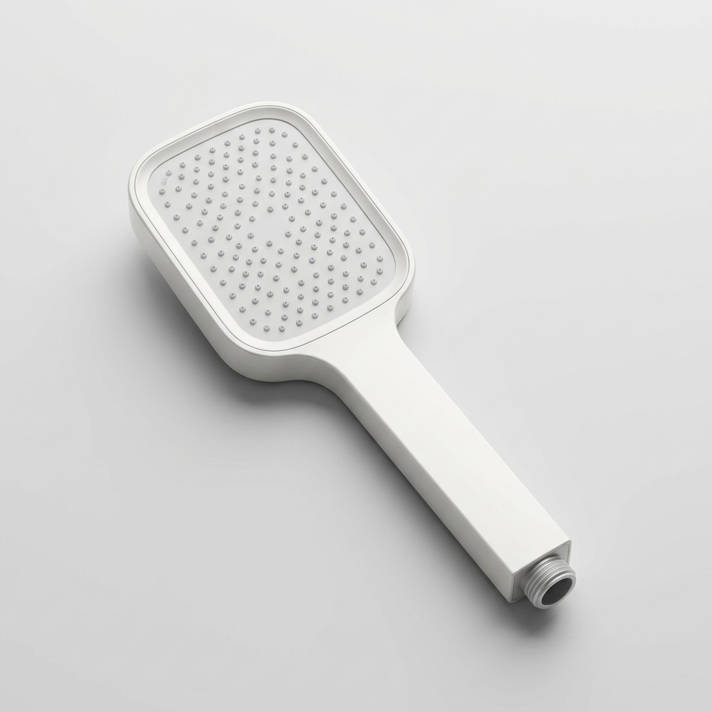 Aqua Blossom Pearl White Shower Head — Lightweight