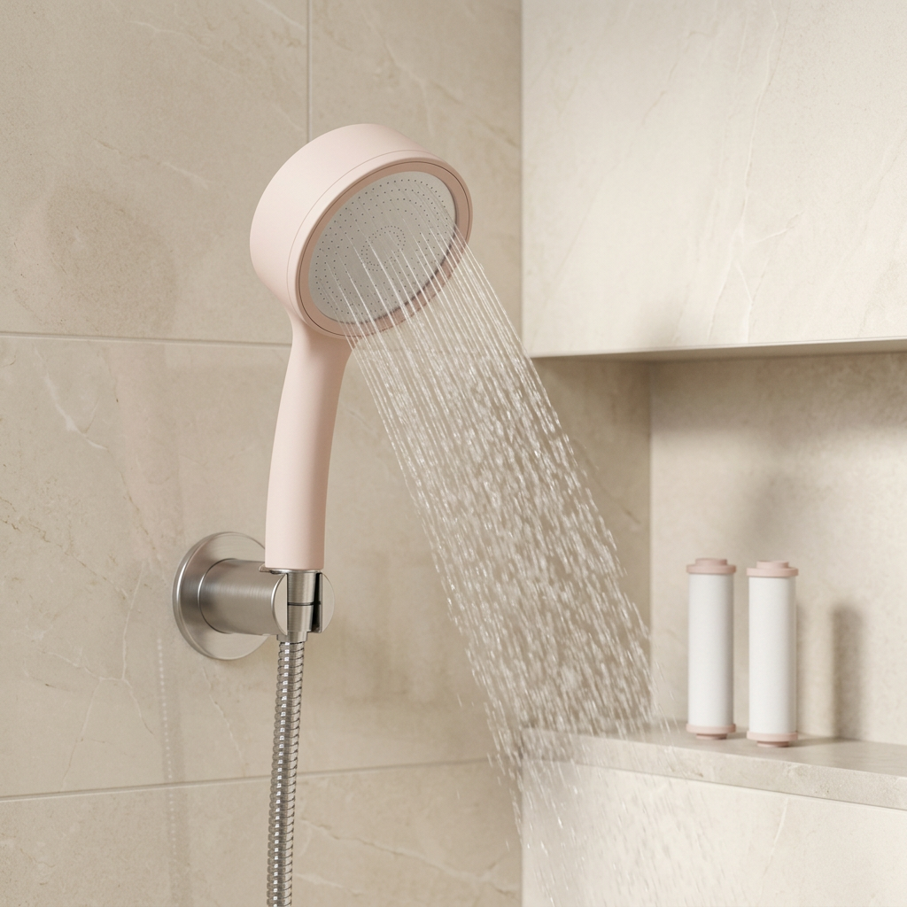Aqua Blossom Blush Set — Shower Head + 2 Cartridges