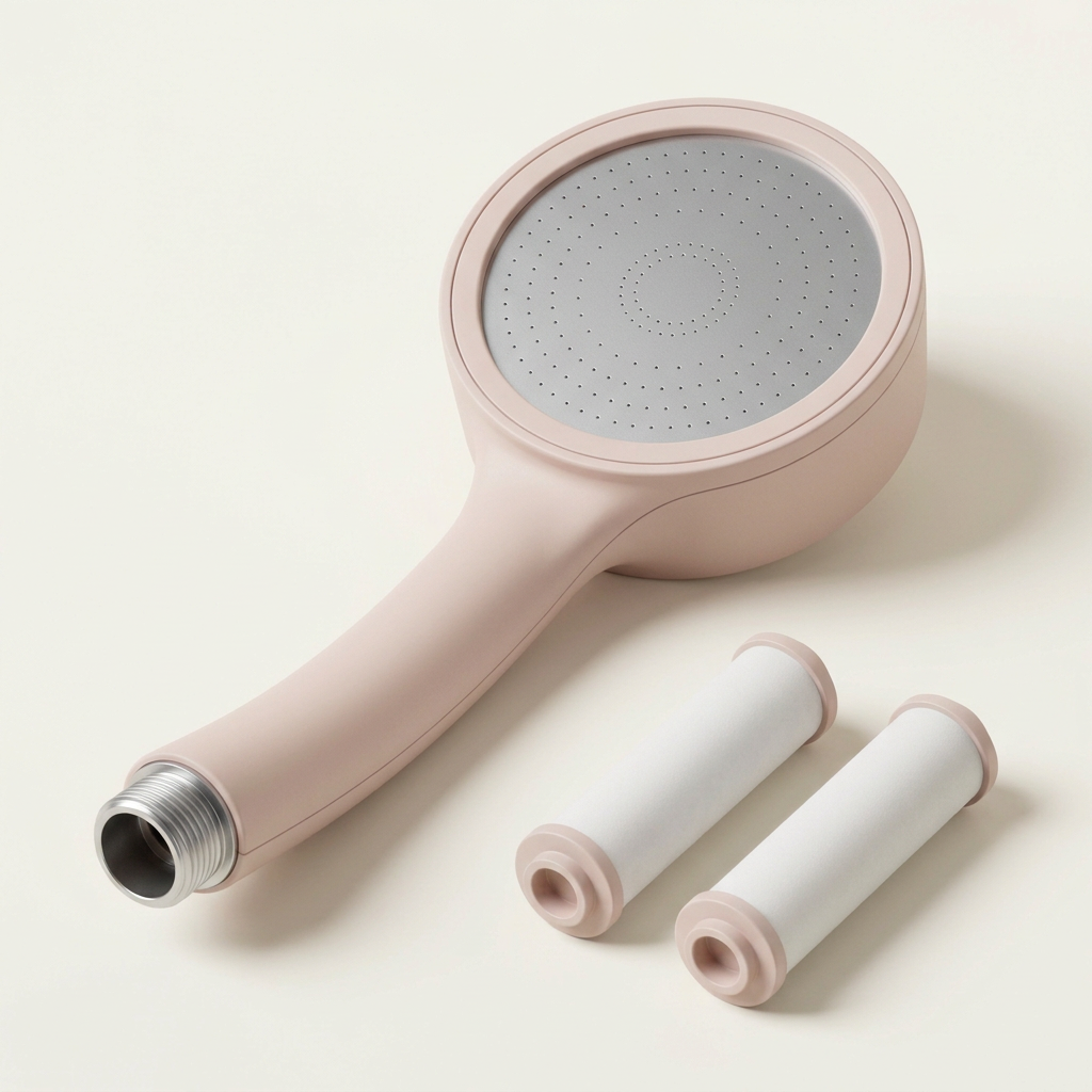 Aqua Blossom Blush Set — Shower Head + 2 Cartridges